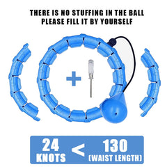 Smart weighted fitness hoop from My Store, showing its durable design with adjustable weights for effective exercise and core workout.