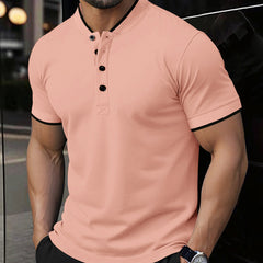 Men's casual short-sleeve top from My Store, featuring a versatile design in lightweight fabric, displayed on a neutral background.