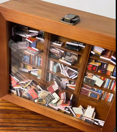 Anxiety bookshelf titled "Shake Away Your Anxiety" with colorful books and calming decor, designed to reduce stress.