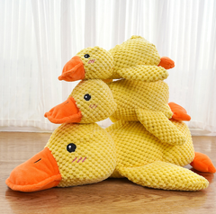 Soft plush Calming Duck Toy by My Store with gentle colors and a friendly face, designed to soothe and entertain children.
