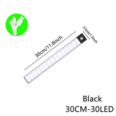 Wireless motion sensor light from My Store with LED bulbs, mounted on a wall, activated by motion detection in a home setting.