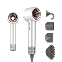 Radian VORTEX Pro hair dryer by My Store, sleek black design with a concentrator nozzle and digital control panel.