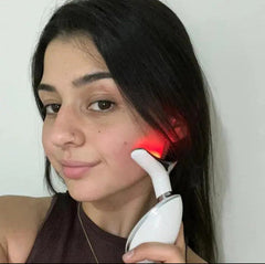 My Store beauty facial massager with 7 color wavy microcurrent design for skin firming on face and neck.