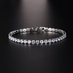 Hip Hop 4.0 Micro Zircon Tennis Bracelet Set featuring sparkling zircon stones and a sleek design for stylish wristwear.