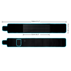 Long Wave Red Light Therapy Heating Waist Belt by My Store, showing a comfortable, adjustable belt with red light therapy elements.
