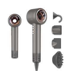 Radian VORTEX Pro Hair Dryer by My Store with ergonomic handle and multiple heat and speed settings, black and silver finish.