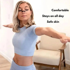 Magnetic nasal dilator strips for better sleep, showing the sleek, adhesive strips designed to improve airflow and reduce nasal congestion.