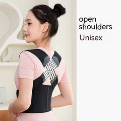 Unisex posture corrector back brace from My Store, showing adjustable straps and supportive design for improved posture.