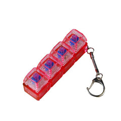 Transparent PC shaft tester with integrated light, showcasing the clear plastic shaft and built-in illumination for testing purposes.