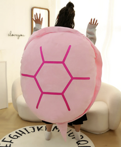 Wearable turtle shell pillow from My Store, featuring a soft, plush shell design perfect for comfortable lounging and sleep.