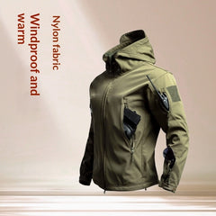 Men's Sharkskin Softshell Jacket from My Store, outdoor softshell jacket with a sleek design and durable fabric, suitable for outdoor activities.
