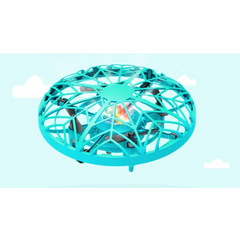 Smart induction flying ball toy by My Store floating in mid-air with LED lights and remote control, designed for interactive fun.