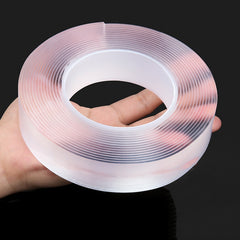 Transparent Nano Tape double-sided adhesive tape from My Store, shown in a close-up image highlighting its clear, flexible design.
