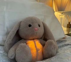 Soft plush baby soothing music toy with colorful design, featuring a cute animal character to comfort and entertain infants.