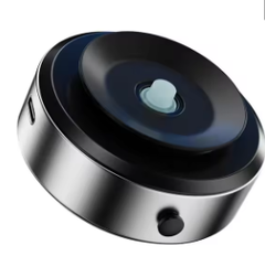 Double-sided magnetic car phone holder mount with adjustable grip, compatible with smartphones for secure in-car use.