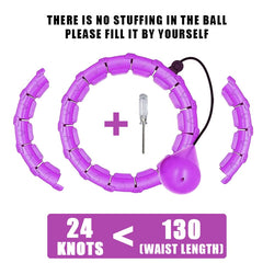 Smart weighted fit hoop from My Store with adjustable weight sections and a padded exterior for effective waist exercise.