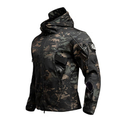Men's Sharkskin Softshell Jacket, outdoor men's softshell jacket with durable, weather-resistant fabric and a sleek design.
