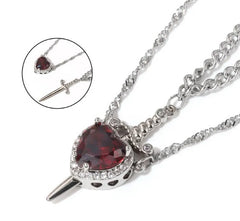 Gold Love Dagger Necklace from My Store featuring a delicate dagger pendant on a fine chain.