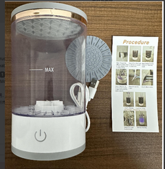 Rechargeable My Store automatic makeup brush cleaner and washer with compact design for easy, thorough brush cleaning.