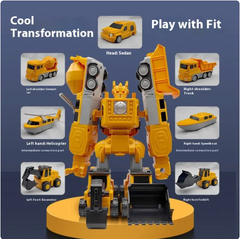 Magnetic engineering car toy with colorful magnetic parts and detailed design, perfect for STEM learning and creative play.
