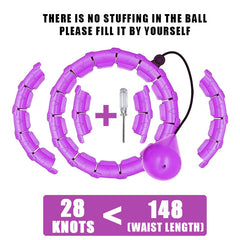 Smart weighted fit hoop from My Store with adjustable weights and colorful segments for effective exercise and fitness routines.