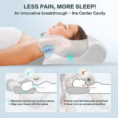 Comfortable My Store neck pillow with ergonomic design, soft fabric cover, perfect for travel or relaxation.