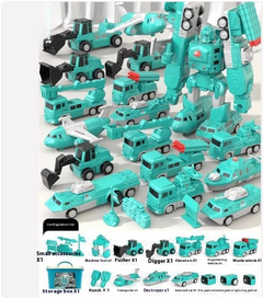Magnetic engineering car toy with colorful metal pieces and wheels, designed for educational play and STEM learning.