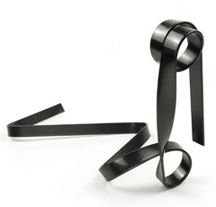 Ribbon wine rack from My Store displaying a sleek, curved design with several bottles of wine stored horizontally.