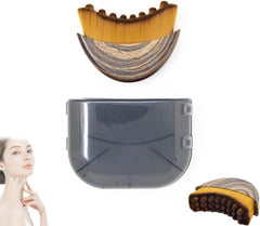 Facial lymph massage brush from My Store with soft bristles for gentle facial skin cleansing and lymphatic drainage.