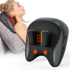 My Store neck and shoulder massage pillow with adjustable straps and textured surface for relaxing muscle relief.