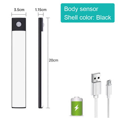 Wireless motion sensor light from My Store, showing a sleek white fixture with motion detection sensor in a modern home setting.