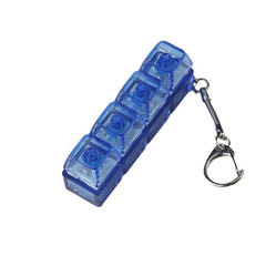 Transparent PC shaft tester with light showing a clear plastic testing device for quality inspection and testing purposes.