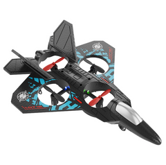 Lightweight foam RC fighter jet for kids, featuring sleek design and bright colors, perfect for outdoor play and aviation fun.