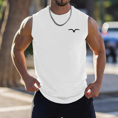 Men's sleeveless casual printed shirt from My Store featuring a stylish, vibrant design perfect for warm weather.