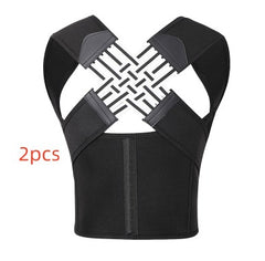 Unisex posture corrector back brace with adjustable straps, designed to improve spinal alignment and provide back support.