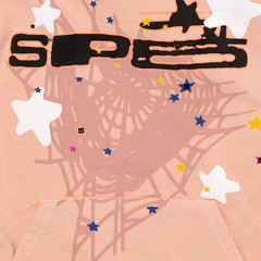 Black hoodie featuring spider letter prints from My Store, with a front view showing the detailed design on the chest.
