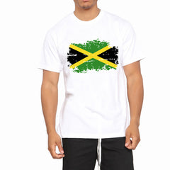 National Flag men's short sleeve T-shirt showing a colorful flag design on a casual cotton T-shirt.