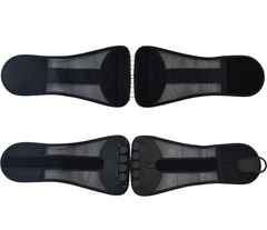 Double pull lumbar support belt by My Store with adjustable straps and padded design for lower back pain relief.