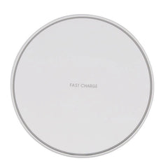 Wireless charger pad for iPhone and Samsung phones, 60W, sleek black design with charging indicator light.