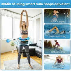 Smart weighted fit hoop from My Store with adjustable weight sections, designed for effective core workouts and fitness routines.