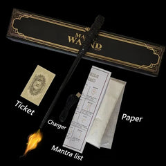 Fire-breathing magic wand toy from My Store with colorful flames and a sleek black handle, ideal for imaginative play.
