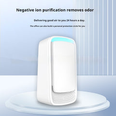 Air purifier from My Store with sleek white design, showing the front view and air vents for clean indoor air.