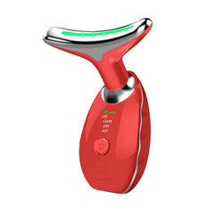 My Store beauty facial massager with 7 color wavy microcurrent device, skin firming for face and neck, acne and anti-aging treatment