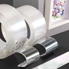 Transparent Nano Tape double-sided tape from My Store, showing its clear, flexible adhesive strip on a plain background.