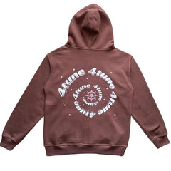 Star printed zip-up hoodie from My Store featuring a cozy design with a star pattern and front zipper closure.
