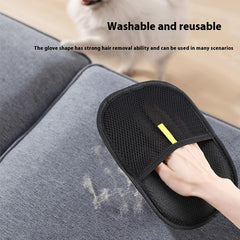 Pet grooming glove by My Store with soft silicone bristles for gentle shedding and fur removal during pet grooming.