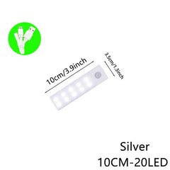 Wireless motion sensor light from My Store, showing sleek design with sensor lens and mounting bracket for indoor or outdoor use.