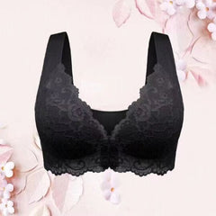 Comfortable wireless plus size women's bra with supportive design, featuring smooth fabric and adjustable straps.