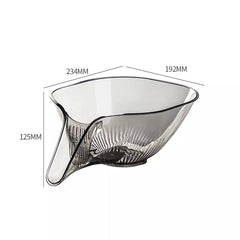 Heat Guard kitchen drainage basket by My Store with a metal mesh design for safe, efficient food draining and heat protection.