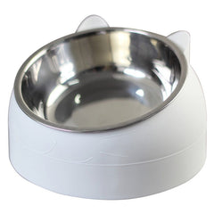 Ceramic cat bowl from My Store with a wide, shallow design and playful paw print pattern on a white background.